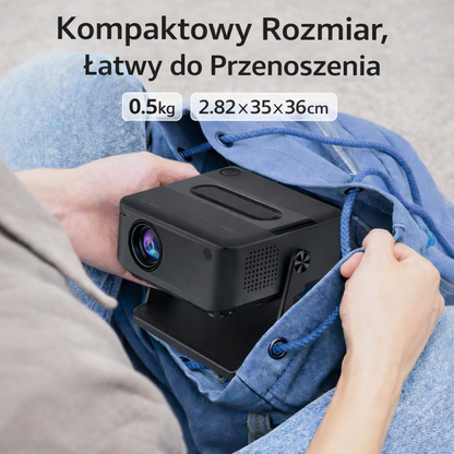 📽️Projektor Multimedialny HD – Kino Domowe w Każdym Miejscu HDMI/USB Smart TV Android 11 LED