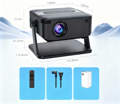 📽️Projektor Multimedialny HD – Kino Domowe w Każdym Miejscu HDMI/USB Smart TV Android 11 LED